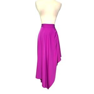 Fuchsia asymmetrical hi low skirt size Small